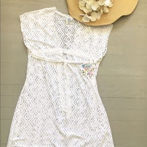 White Bathing Suit Cover-up